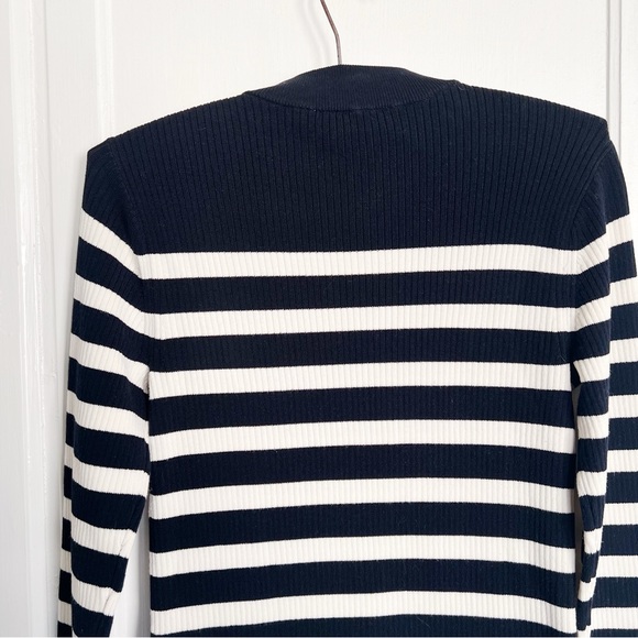 Everlane • The Breton Ribbed Cotton Sweater Dress pullover striped black white - Picture 9 of 9
